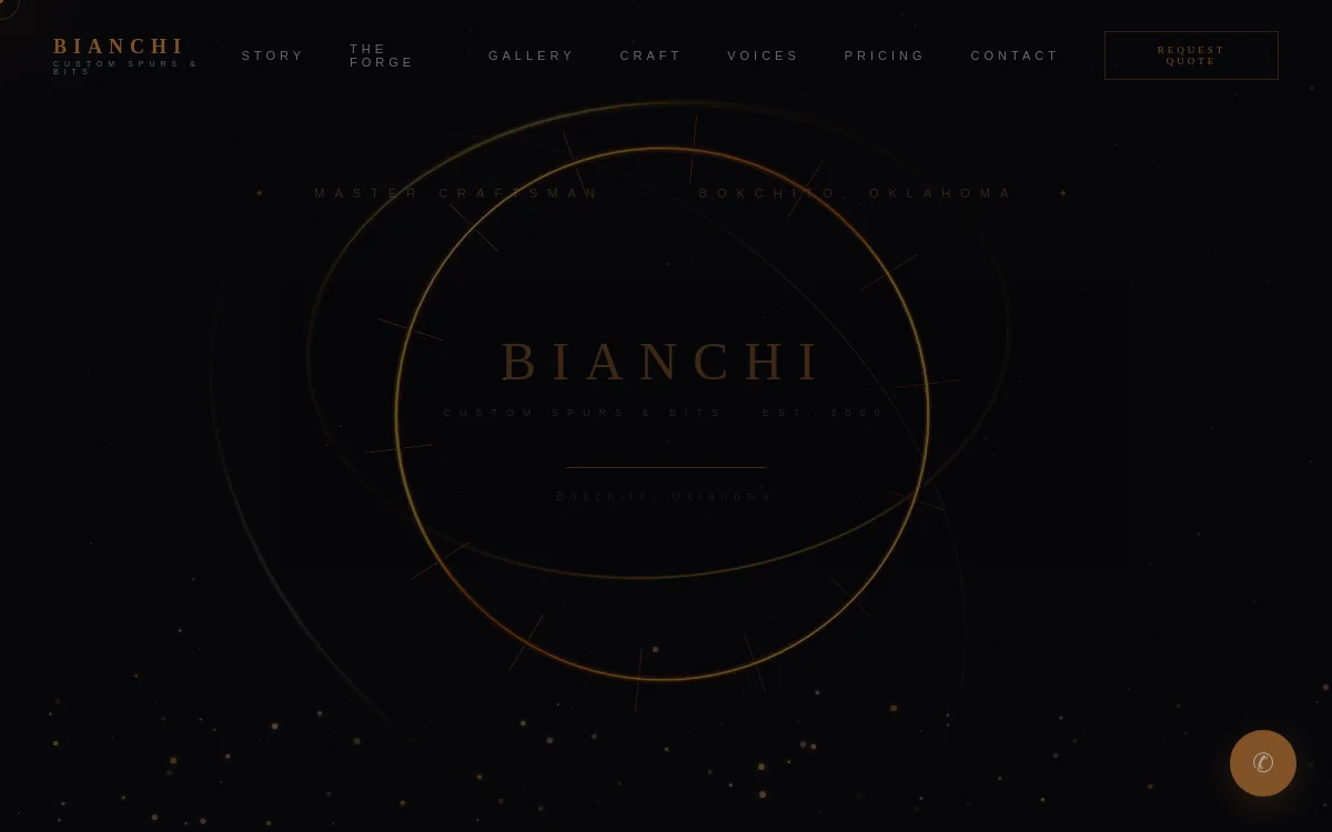 Bianchi Spurs — Jewelry & Retail website screenshot
