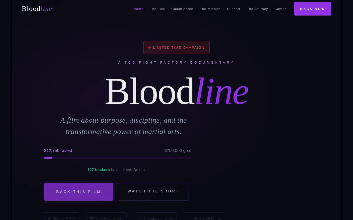 Bloodline — sandbox-other website screenshot