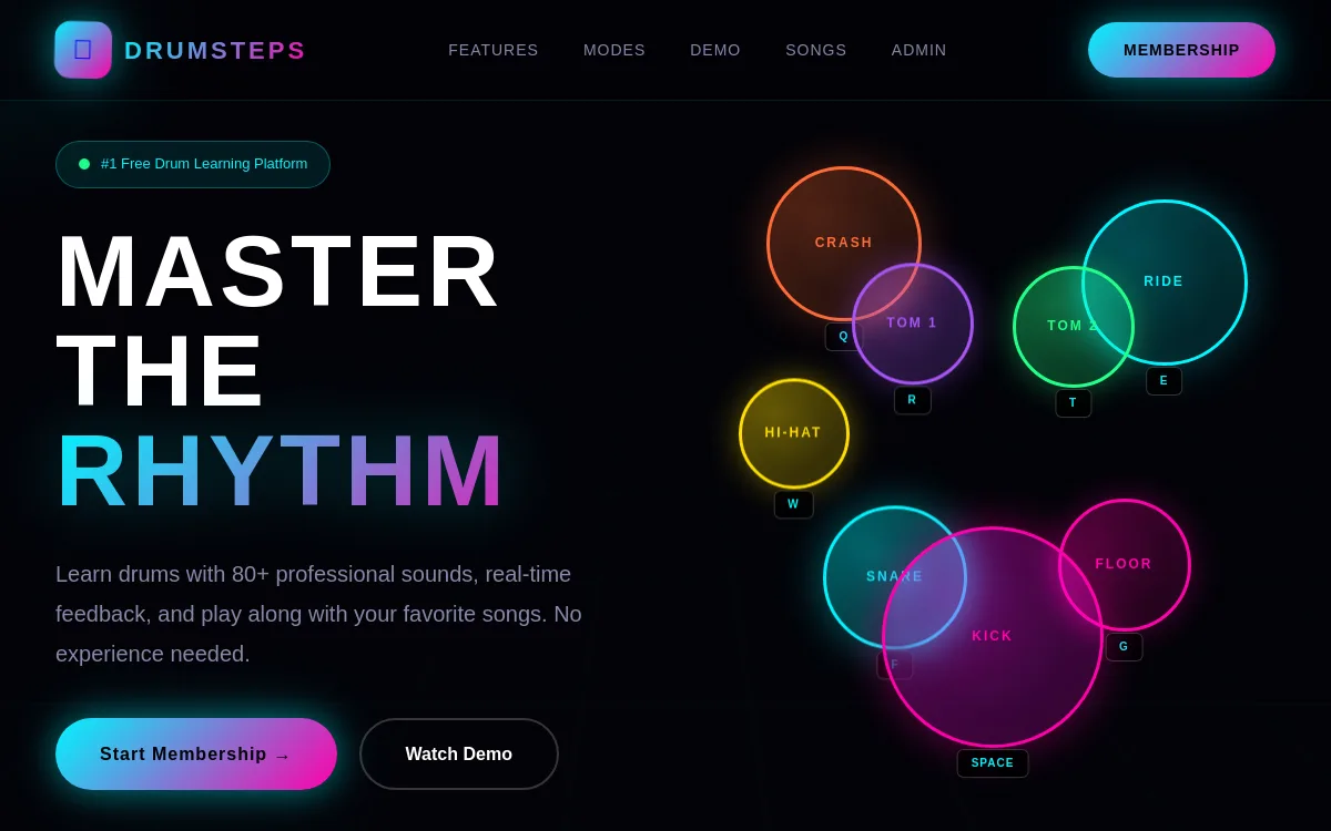 Drums — sandbox-other website screenshot