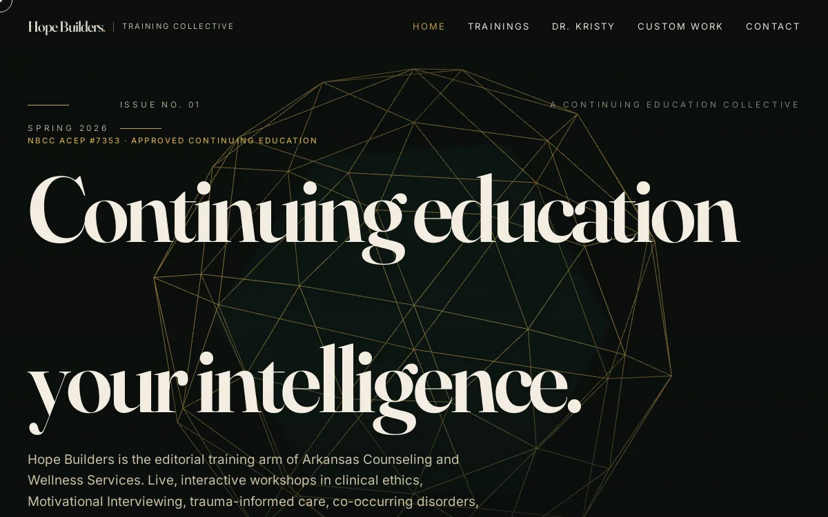 Hope Builders — Nonprofits & Community website screenshot