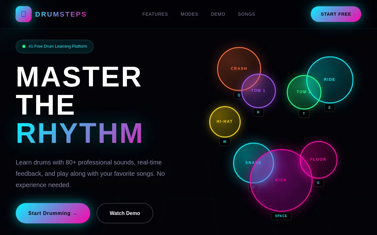 Jenny's Drumsteps — sandbox-other website screenshot