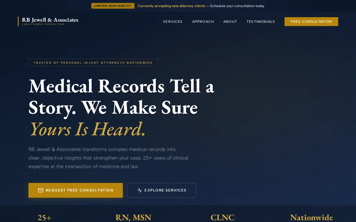 R.B. Jewell — Jewelry & Retail website screenshot